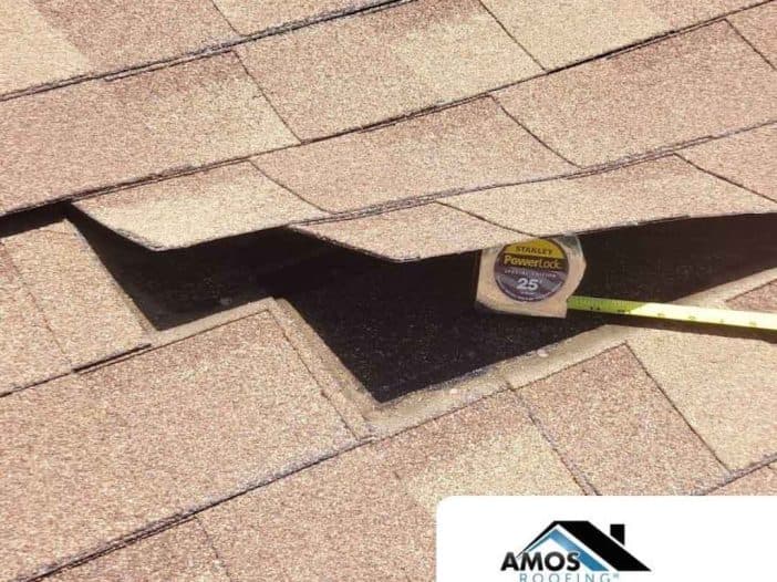 Roof showing signs of needed repair