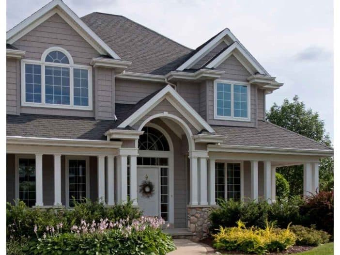 Residential roof close-up